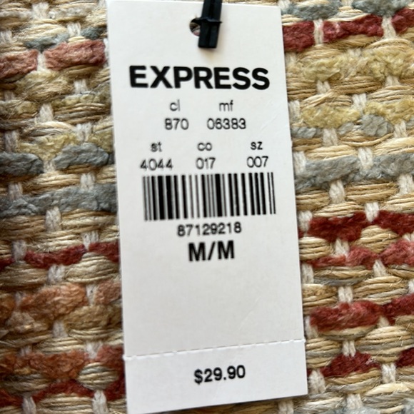 NWT - sexy and colorful little open-back crop top ~ Express size Medium - Picture 6 of 8